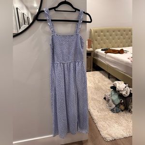 Blue Abercrombie dress with slit